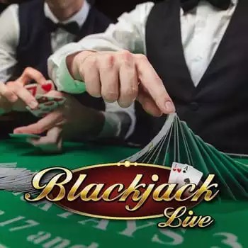 Live Blackjack logo by Evolution at Hurmio Casino