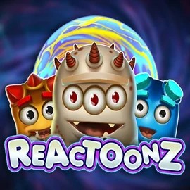 Reactoonz logo by Play'n GO at Hurmio Casino